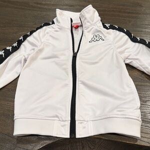 Kappa White Jacket with Black Details